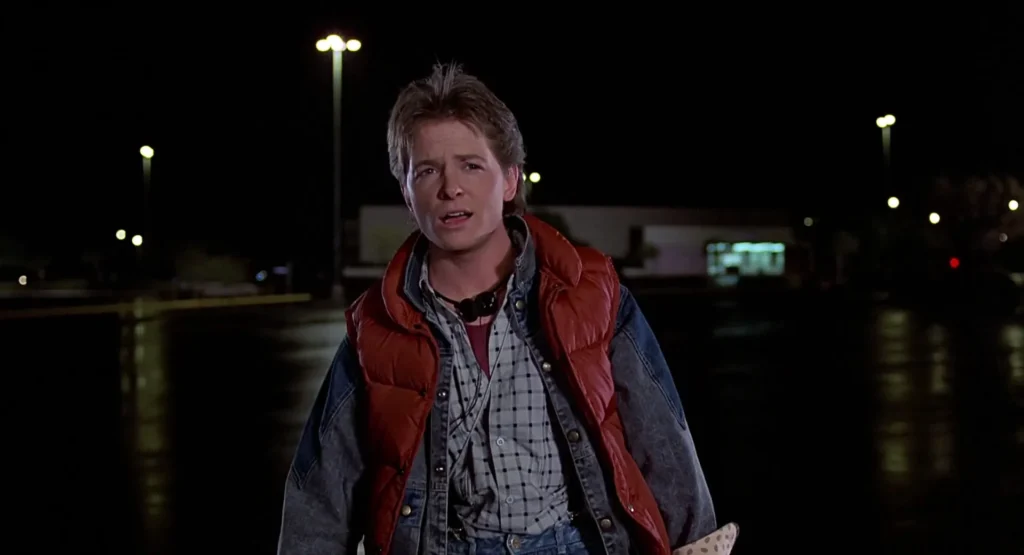 Michael J. Fox in Ritorno al futuro (1985)